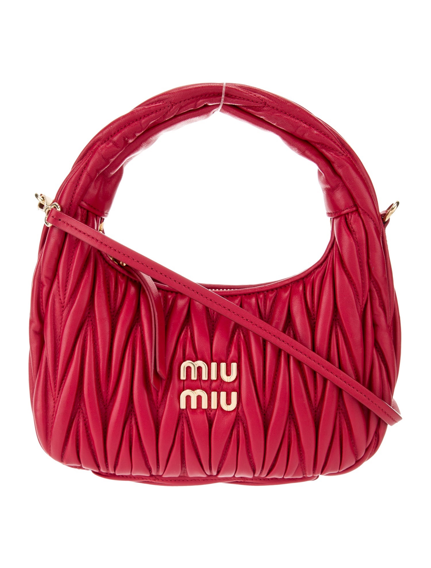Miu Miu Grained Leather Satchel - Pink Satchels, Handbags - MIU51049 ...